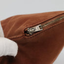 HERMES Fourre ToutPorte Documents Business Bag Canvas Brown Navy Auth nb456-14