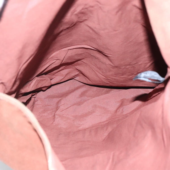 HERMES Fourre ToutPorte Documents Business Bag Canvas Brown Navy Auth nb456