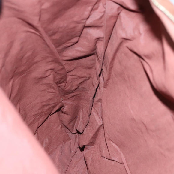 HERMES Fourre ToutPorte Documents Business Bag Canvas Brown Navy Auth nb456