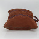 HERMES Fourre ToutPorte Documents Business Bag Canvas Brown Navy Auth nb456-5