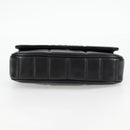 CELINE Chain Shoulder Bag Leather Black Gold Auth nb466M-5