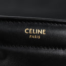 CELINE Chain Shoulder Bag Leather Black Gold Auth nb466M-20