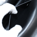 CELINE Chain Shoulder Bag Leather Black Gold Auth nb466M-24