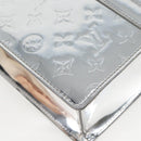 LOUIS VUITTON Monogram Miroir Sac Plat Bag Silver Argent M45884 LV Auth nb472M-13