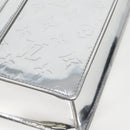 LOUIS VUITTON Monogram Miroir Sac Plat Bag Silver Argent M45884 LV Auth nb472M-14