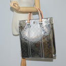 LOUIS VUITTON Monogram Miroir Sac Plat Bag Silver Argent M45884 LV Auth nb472M-32