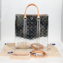 LOUIS VUITTON Monogram Miroir Sac Plat Bag Silver Argent M45884 LV Auth nb472M-33