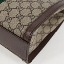 GUCCI GG Supreme Web Sherry Line Bag PVC 2way Beige Gold 547551 Auth nb475M-13