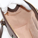 GUCCI GG Supreme Web Sherry Line Bag PVC 2way Beige Gold 547551 Auth nb475M-19