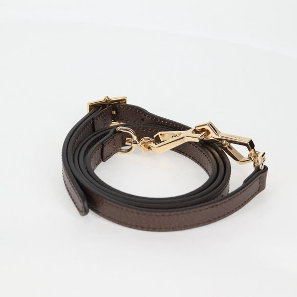 GUCCI GG Supreme Web Sherry Line Bag PVC 2way Beige Gold 547551 Auth nb475M