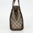 GUCCI GG Supreme Web Sherry Line Bag PVC 2way Beige Gold 547551 Auth nb475M-5