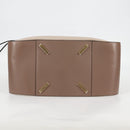 LOEWE Anagram Hammock Shoulder Bag Leather Beige Gold Auth nb477M-5