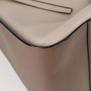 LOEWE Anagram Hammock Shoulder Bag Leather Beige Gold Auth nb477M-15