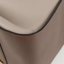 LOEWE Anagram Hammock Shoulder Bag Leather Beige Gold Auth nb477M-18