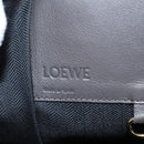 LOEWE Anagram Hammock Shoulder Bag Leather Beige Gold Auth nb477M-21
