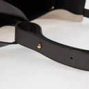 LOEWE Anagram Hammock Shoulder Bag Leather Beige Gold Auth nb477M-8