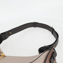 LOEWE Anagram Hammock Shoulder Bag Leather Beige Gold Auth nb477M-14