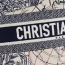 Christian Dior Book Tote Tote Bag Canvas Navy Auth nb483M-17