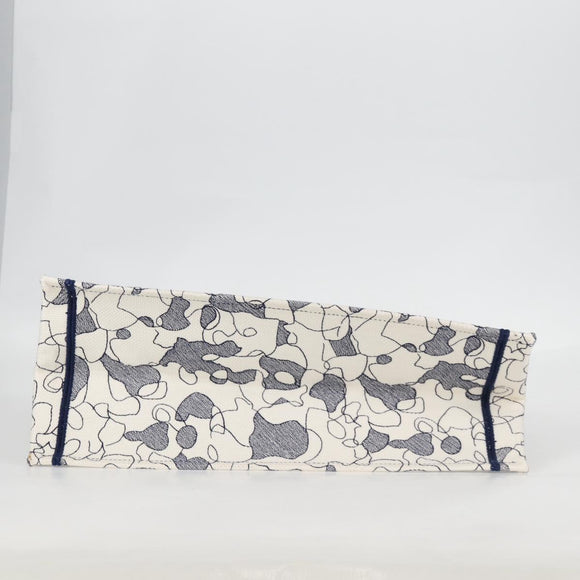 Christian Dior Book Tote Tote Bag Canvas Navy Auth nb483M