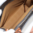 CELINE Triomphe Vertical Cabas Tote Bag PVC Leather Black Gold Auth nb490M-10