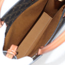 CELINE Triomphe Vertical Cabas Shoulder Bag PVC Leather Black Gold Auth nb491M-9