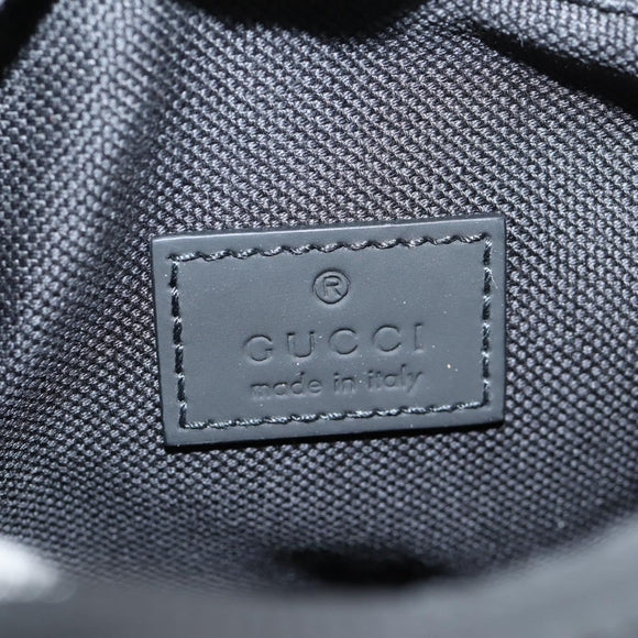 GUCCI Guccissima Shoulder Bag Leather Black 771321 Auth nb492M