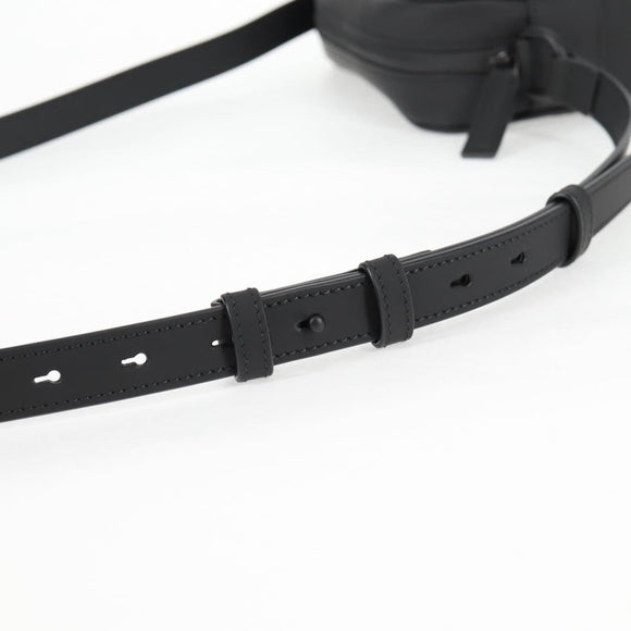 GUCCI Guccissima Shoulder Bag Leather Black 771321 Auth nb492M