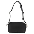 VALENTINO Shoulder Bag Leather Black Silver Auth nb493M-2