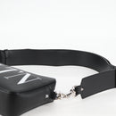 VALENTINO Shoulder Bag Leather Black Silver Auth nb493M-8