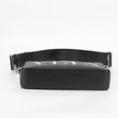 VALENTINO Shoulder Bag Leather Black Silver Auth nb493M-5