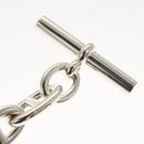 HERMES Chaine d'Ancre MM Bracelet Ag925 Silver Auth nb497SM-19