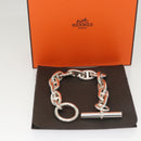 HERMES Chaine d'Ancre MM Bracelet Ag925 Silver Auth nb497M-12