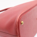 HERMES Bolide 37 Hand Bag Leather Red Auth nh122SA-14