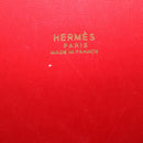 HERMES Bolide 37 Hand Bag Leather Red Auth nh122SA-10