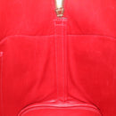 HERMES Bolide 37 Hand Bag Leather Red Auth nh122SA-20