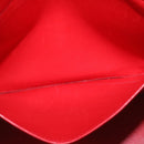 HERMES Bolide 37 Hand Bag Leather Red Auth nh122SA-22