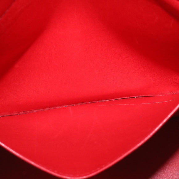 HERMES Bolide 37 Hand Bag Leather Red Auth nh122SA