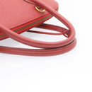 HERMES Bolide 37 Hand Bag Leather Red Auth nh122SA-6