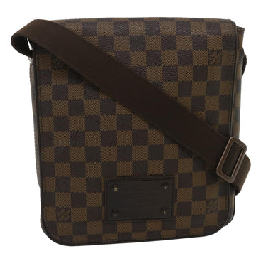 LOUIS VUITTON Damier Ebene Brooklyn PM Shoulder Bag N51210 LV Auth 34722