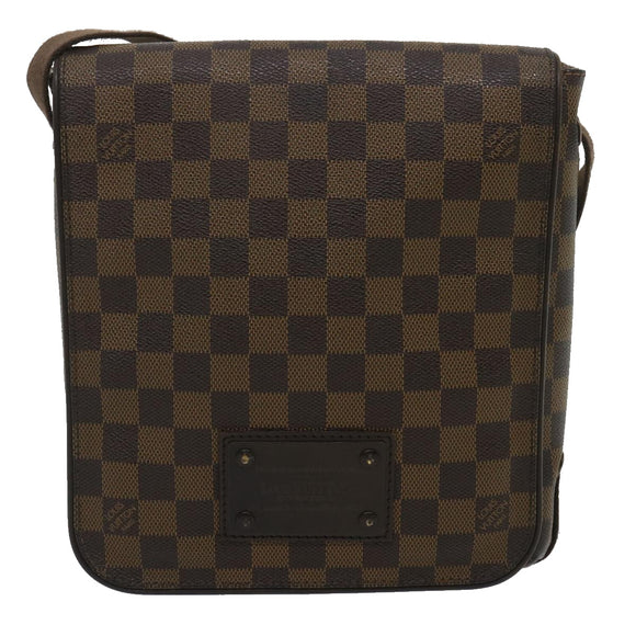 LOUIS VUITTON Damier Ebene Brooklyn PM Umhängetasche N51210 LV Auth 34722
