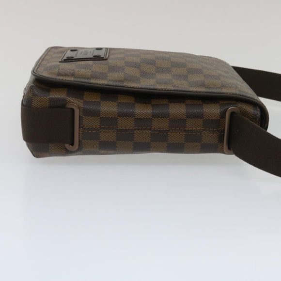 LOUIS VUITTON Damier Ebene Brooklyn PM Umhängetasche N51210 LV Auth 34722