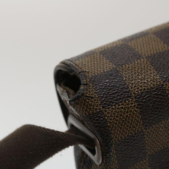 LOUIS VUITTON Damier Ebene Brooklyn PM Shoulder Bag N51210 LV Auth 34722