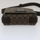 LOUIS VUITTON Damier Ebene Brooklyn PM Shoulder Bag N51210 LV Auth 34722-5