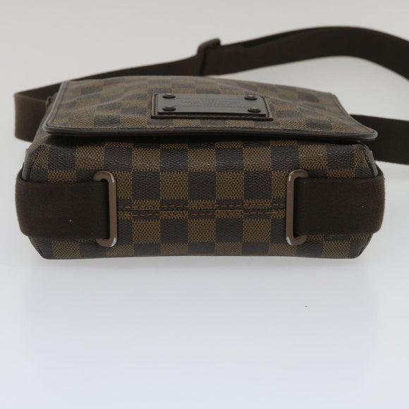 LOUIS VUITTON Damier Ebene Brooklyn PM Shoulder Bag N51210 LV Auth 34722