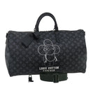 LOUIS VUITTON Monogram Eclipse Vivienne Keepall 50 Boston Bag M43683 Auth 34733S-1