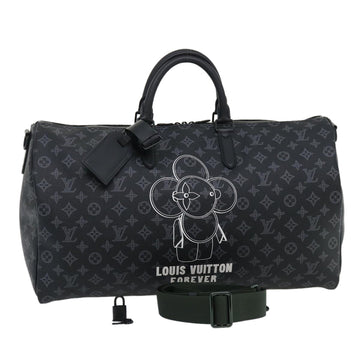 LOUIS VUITTON Monogram Eclipse Vivienne Keepall 50 Boston Bag M43683 Auth 34733S
