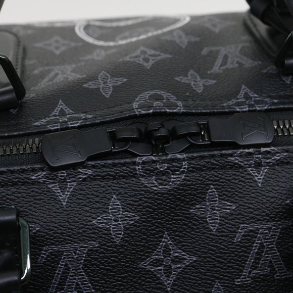 LOUIS VUITTON Monogram Eclipse Vivienne Keepall 50 Boston Bag M43683 Auth 34733S