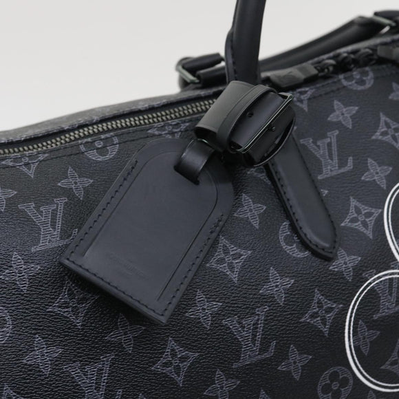 LOUIS VUITTON Monogram Eclipse Vivienne Keepall 50 Boston Bag M43683 Auth 34733S