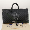 LOUIS VUITTON Monogram Eclipse Vivienne Keepall 50 Boston Bag M43683 Auth 34733S-12