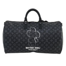 LOUIS VUITTON Monogram Eclipse Vivienne Keepall 50 Boston Bag M43683 Auth 34733S-3